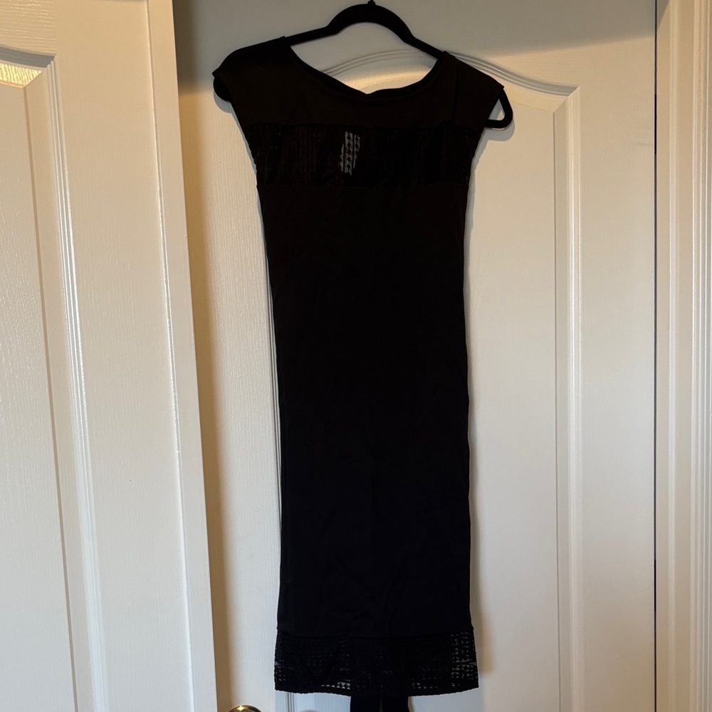 Ann Taylor Black Midi Dress
